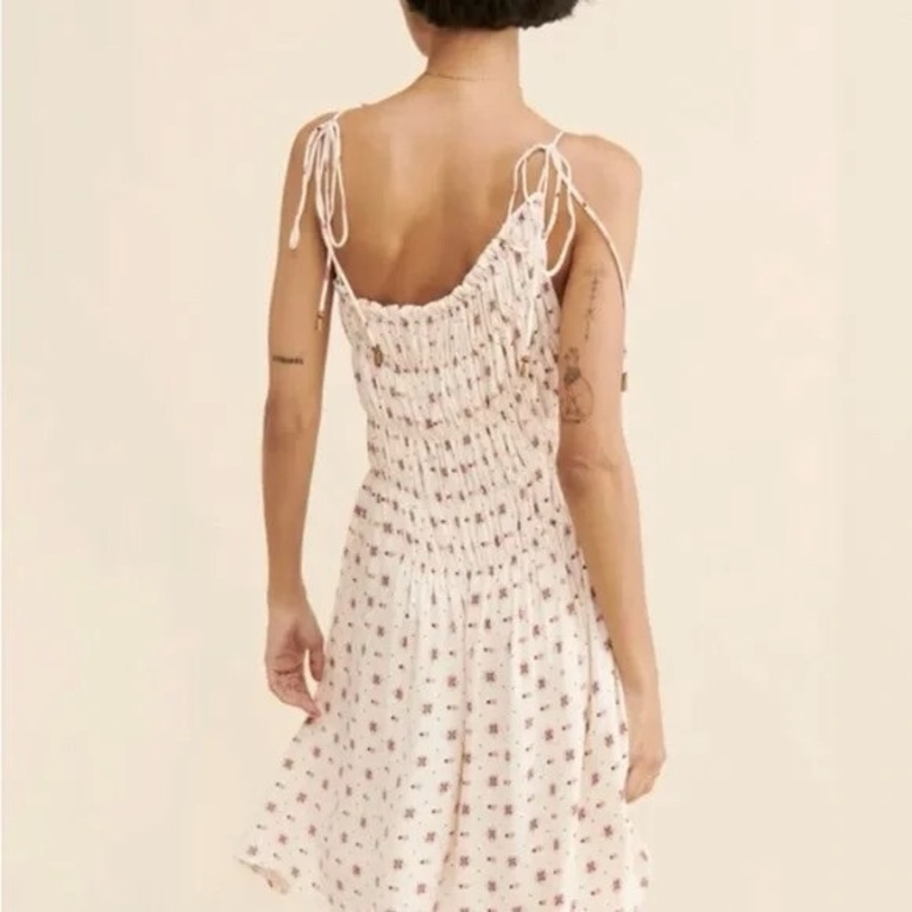 Free People Clementina Sleeveless Mini Dress in Ivory Combo Floral Print - Picture 2 of 8